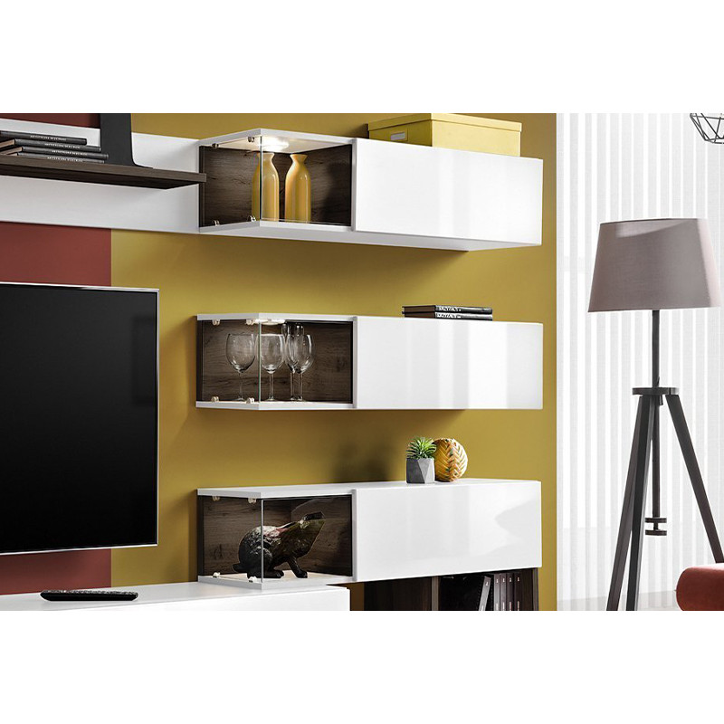 Paris Entertainment Unit White Gloss